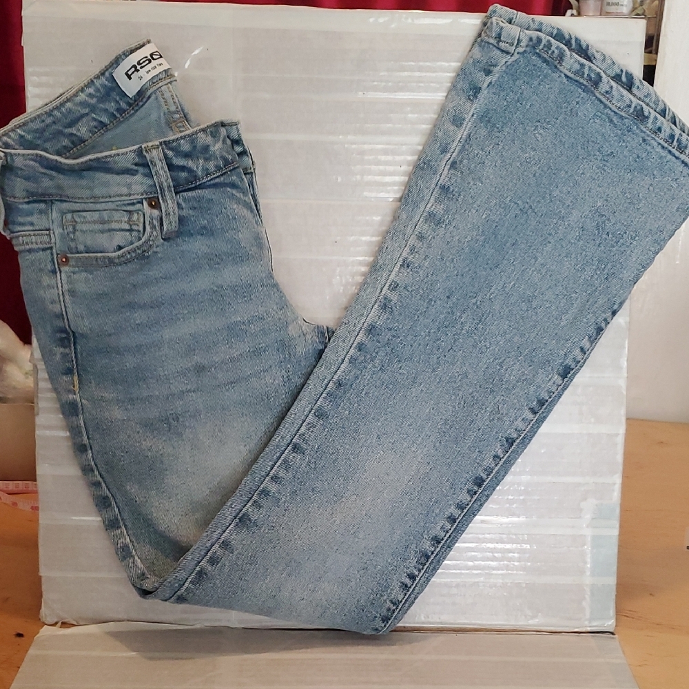 RSQ  low Rise Flare  Light Blue Women's Jeans